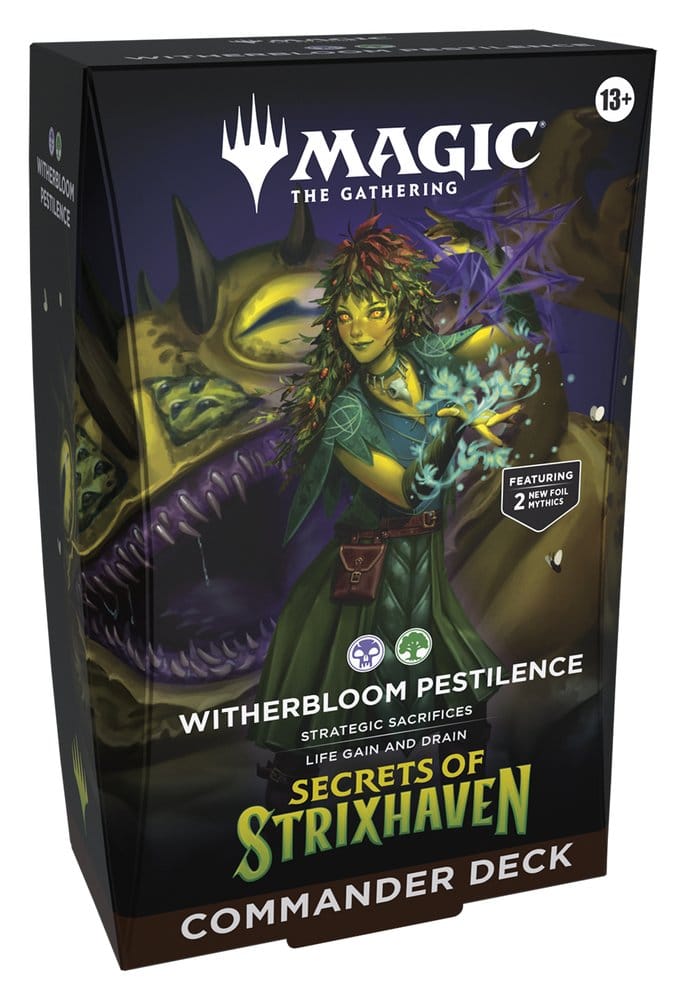 [ RESERVA ] SECRETOS DE STRIXHAVEN | Commander Deck: "WITHERBLOOM PESTILENCE" | MAGIC THE GATHERING | INGLÉS