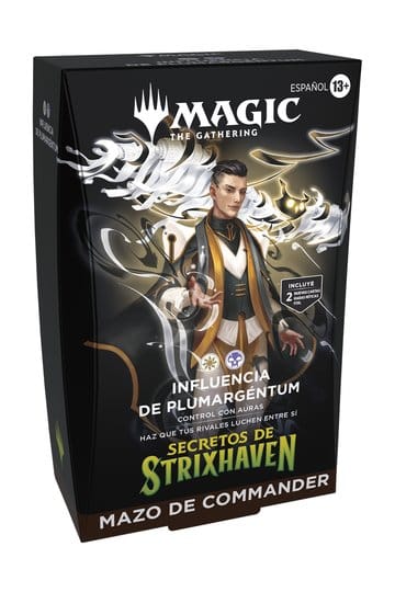 [ RESERVA ] SECRETOS DE STRIXHAVEN | Commander Deck: "INFLUENCIA DE PLUMARGENTUM" | MAGIC THE GATHERING | ESPAÑOL