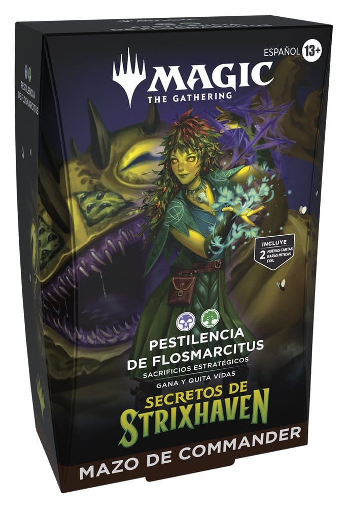 [ RESERVA ] SECRETOS DE STRIXHAVEN | Commander Deck: "PESTILENCIA DE FLOSMARCITUS" | MAGIC THE GATHERING | ESPAÑOL